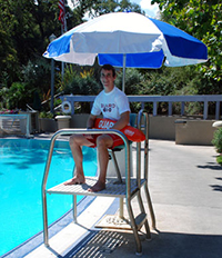 43-080 - Kemp Lifeguard umbrella, 6'