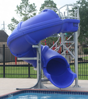 65-400 - Vortex Water Slide, closed flume w/ ladder