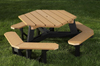 76-088 - Hex plastic picnic table