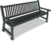 77-545 - Savannah bench slat back, 6'