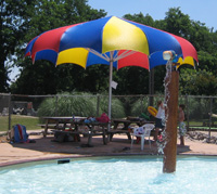 78-117 - Funbrella Shark shade umbrella, 12'